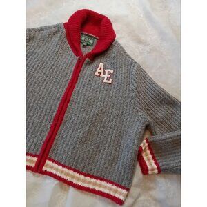 American Eagle Womens Wool Blend Varsity Style Cardigan Sweater Size XL